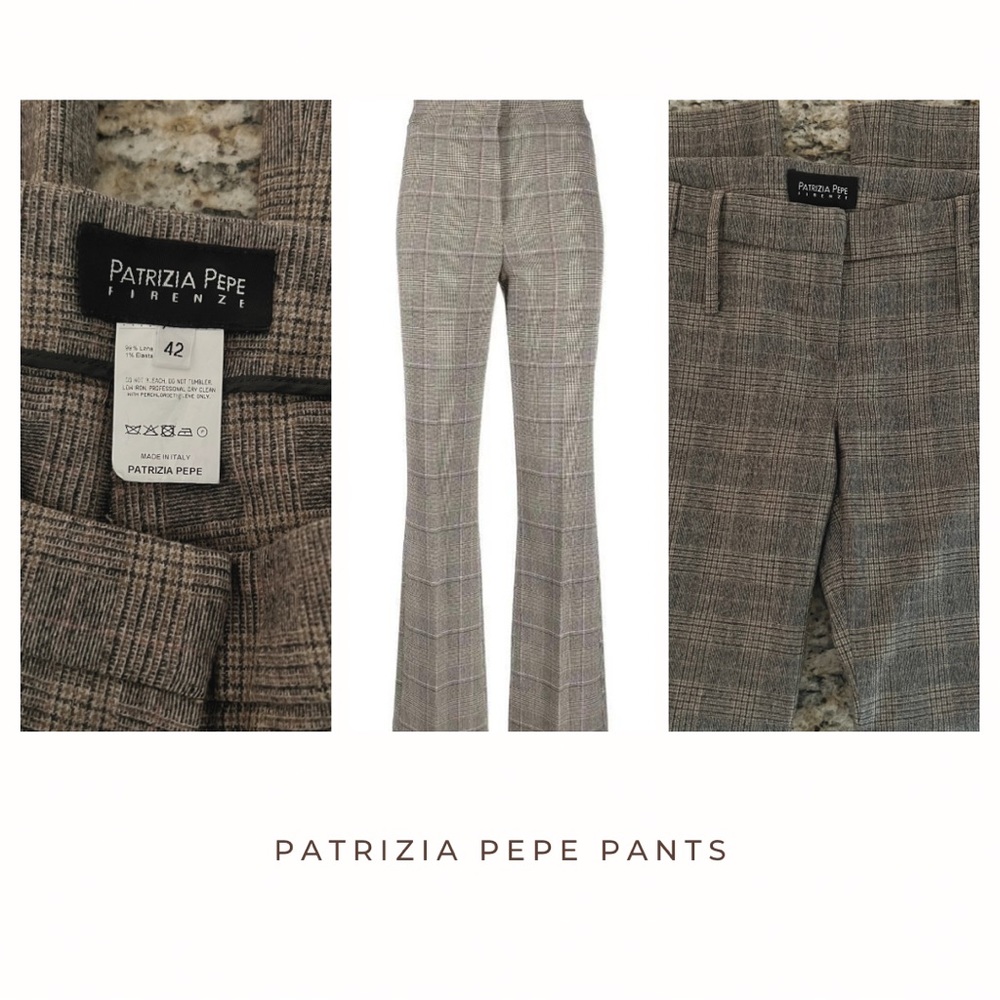 Patrizia Pepe Plaid Pants